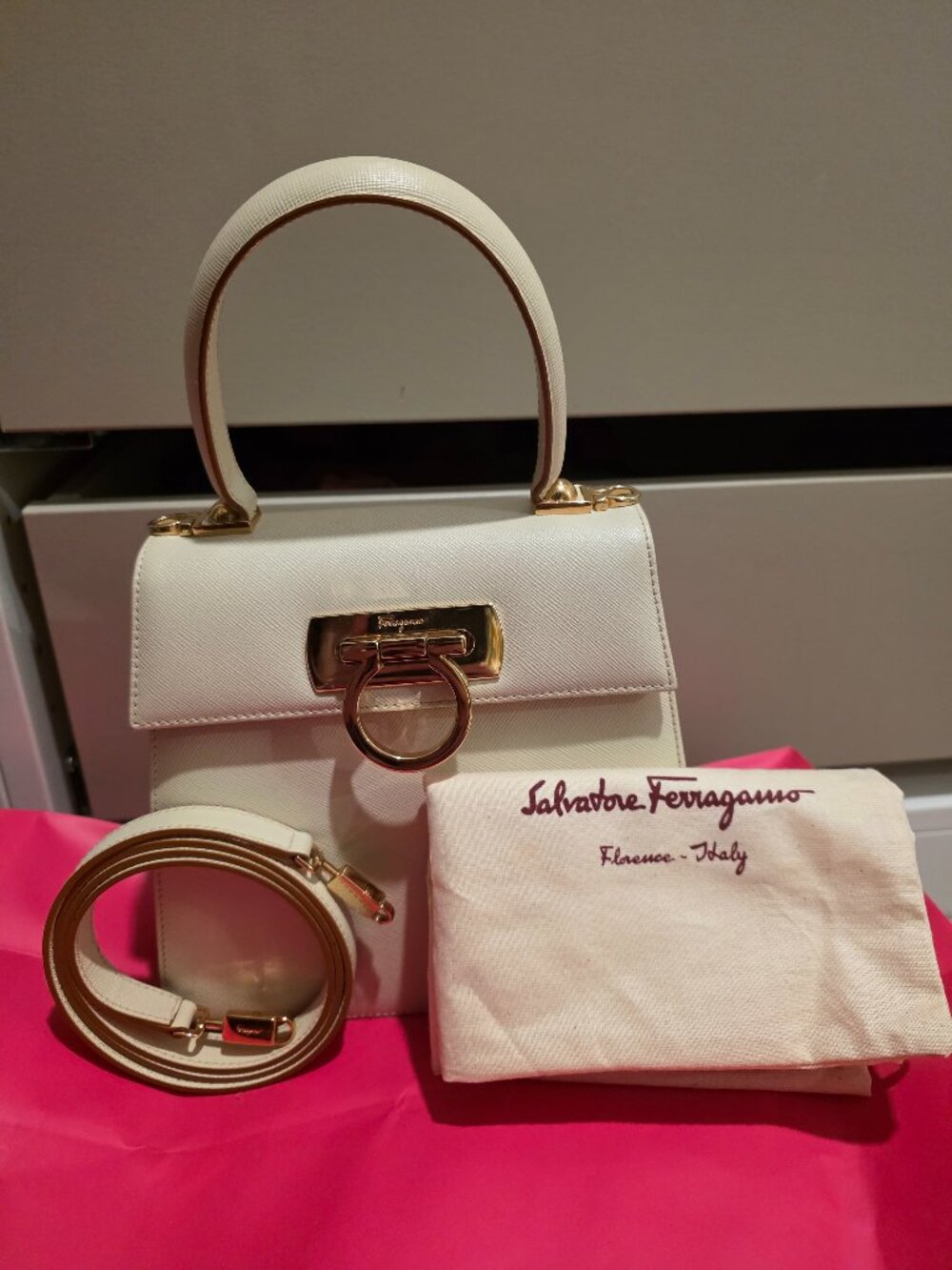 Salvatore Ferragamo Iconic Top Handle Bag